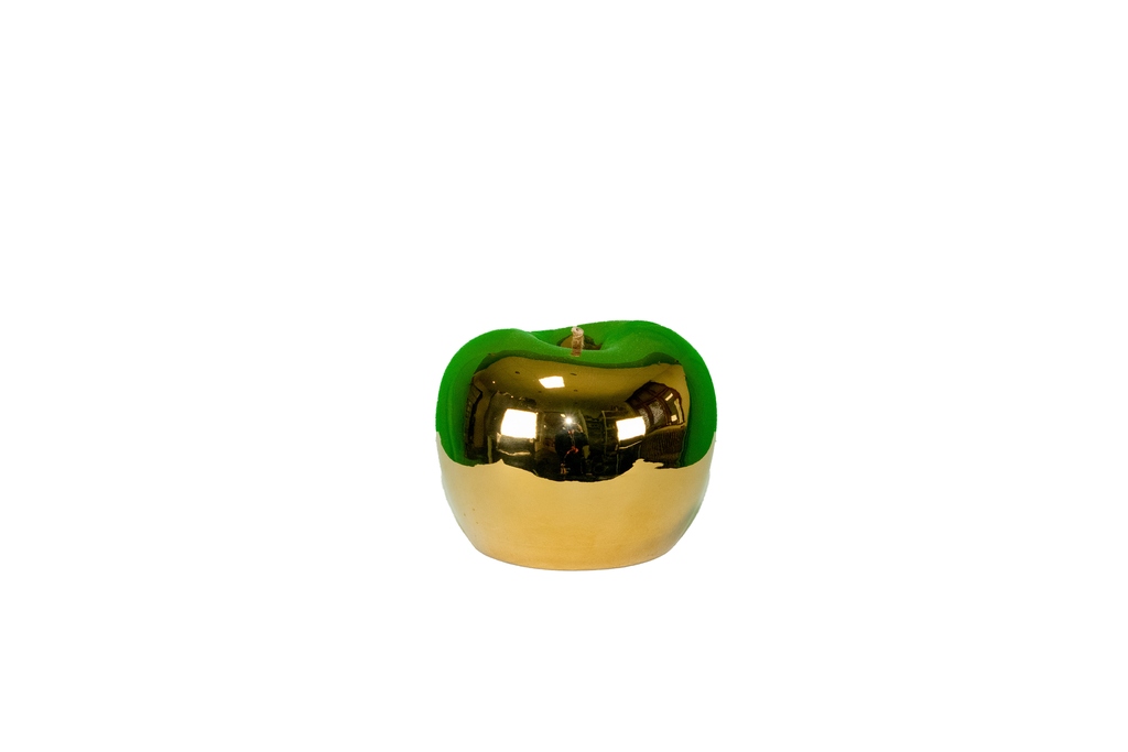 Decoratieve Gouden Appel met Zwarte Steel
