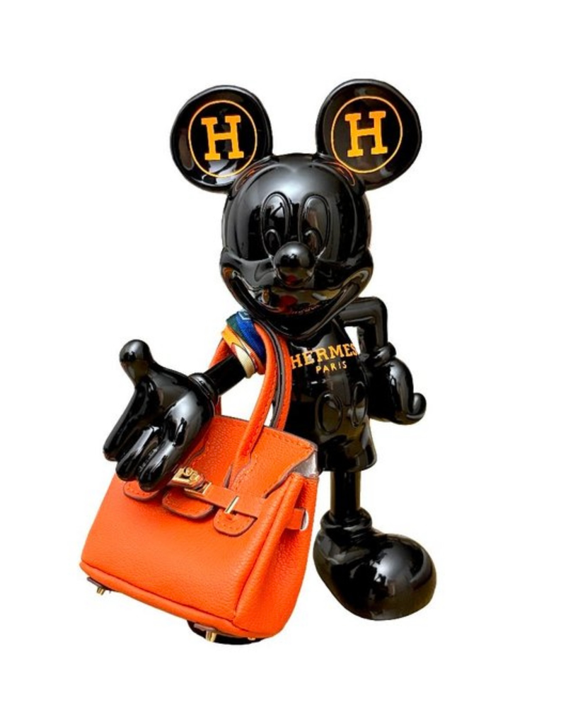 Mikey Mouse Luxe Pop Art Sculptuur Hermes