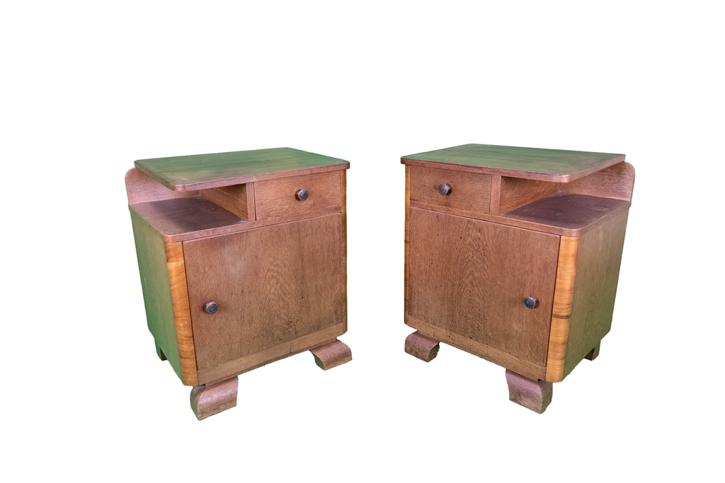 Nachtkastjes hout met opbergplaats