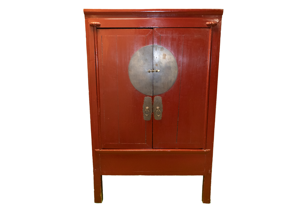 Luxe Chinese bruidskast – bordeauxrood